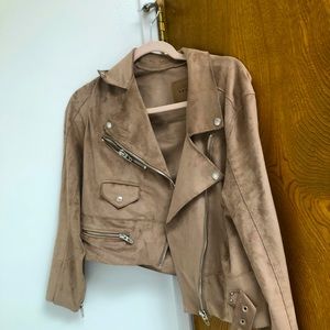 anthropologie suede jacket